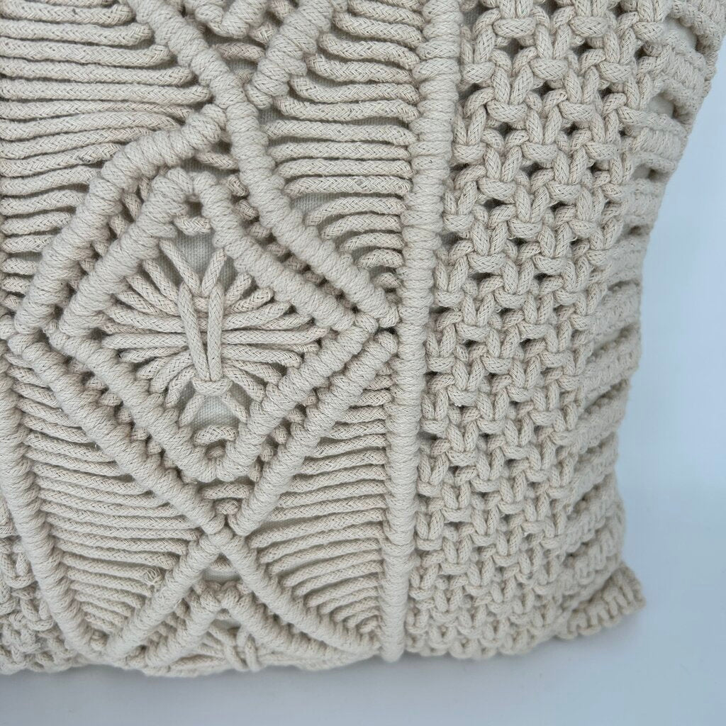 Macrame Front Pillow