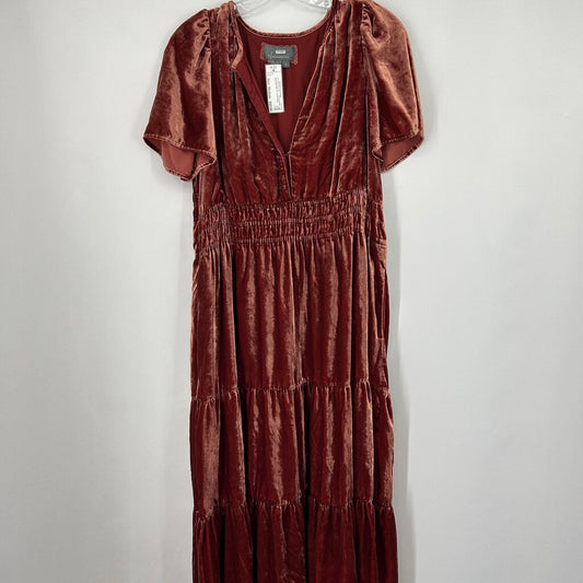 Anthropologie S/s Velvet Maxi Dress