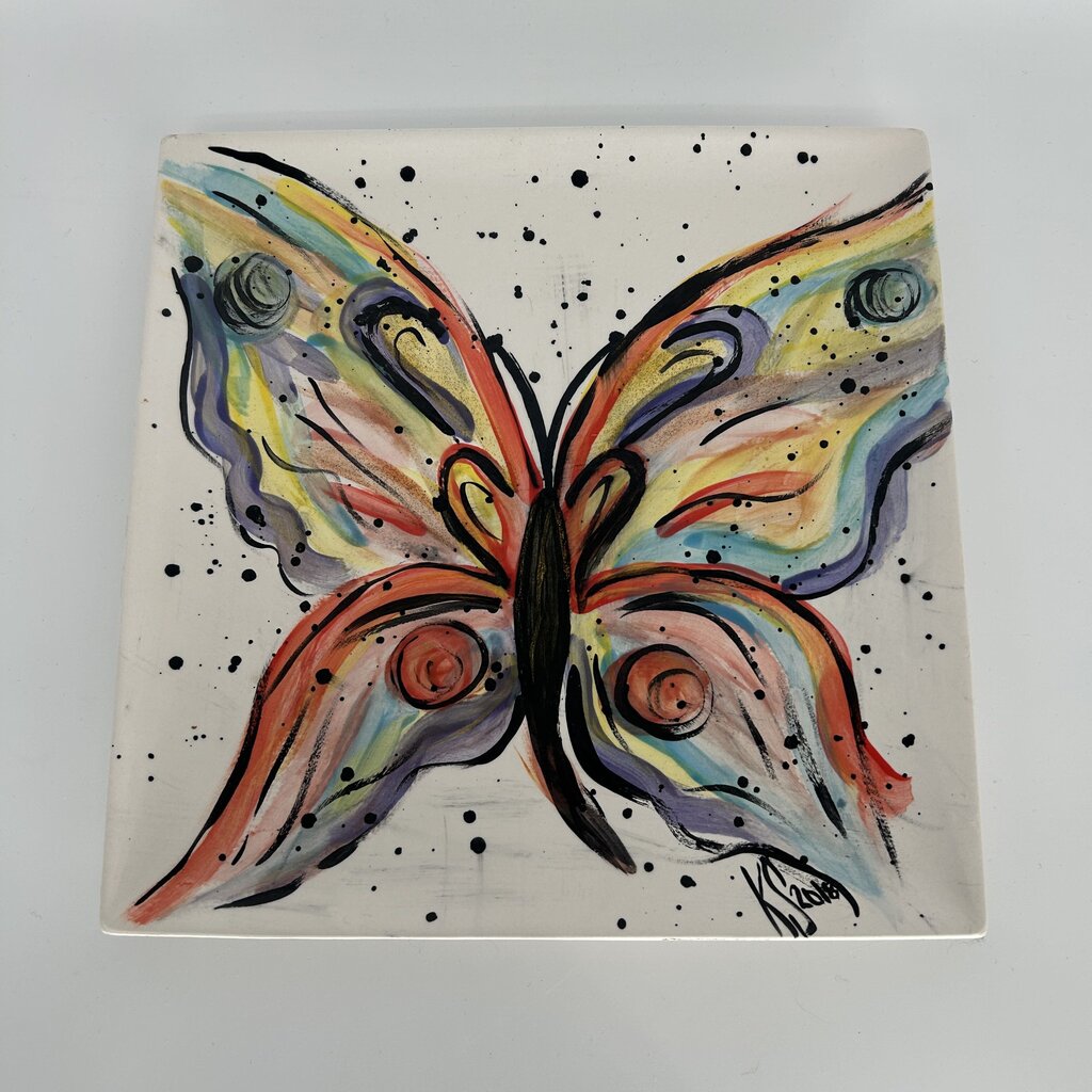 Ceramic Butterfly Plate