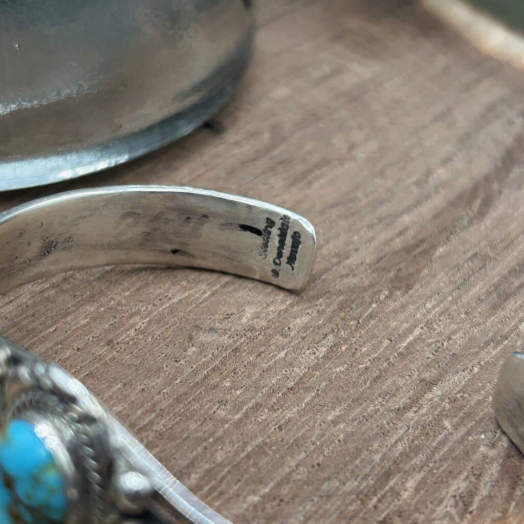 Will Denetdale Sterling Turquoise Bracelet