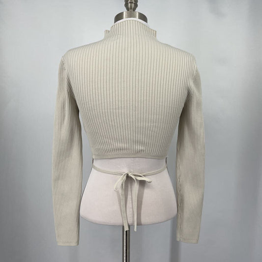 Babaton L/s Crop Back Sweater