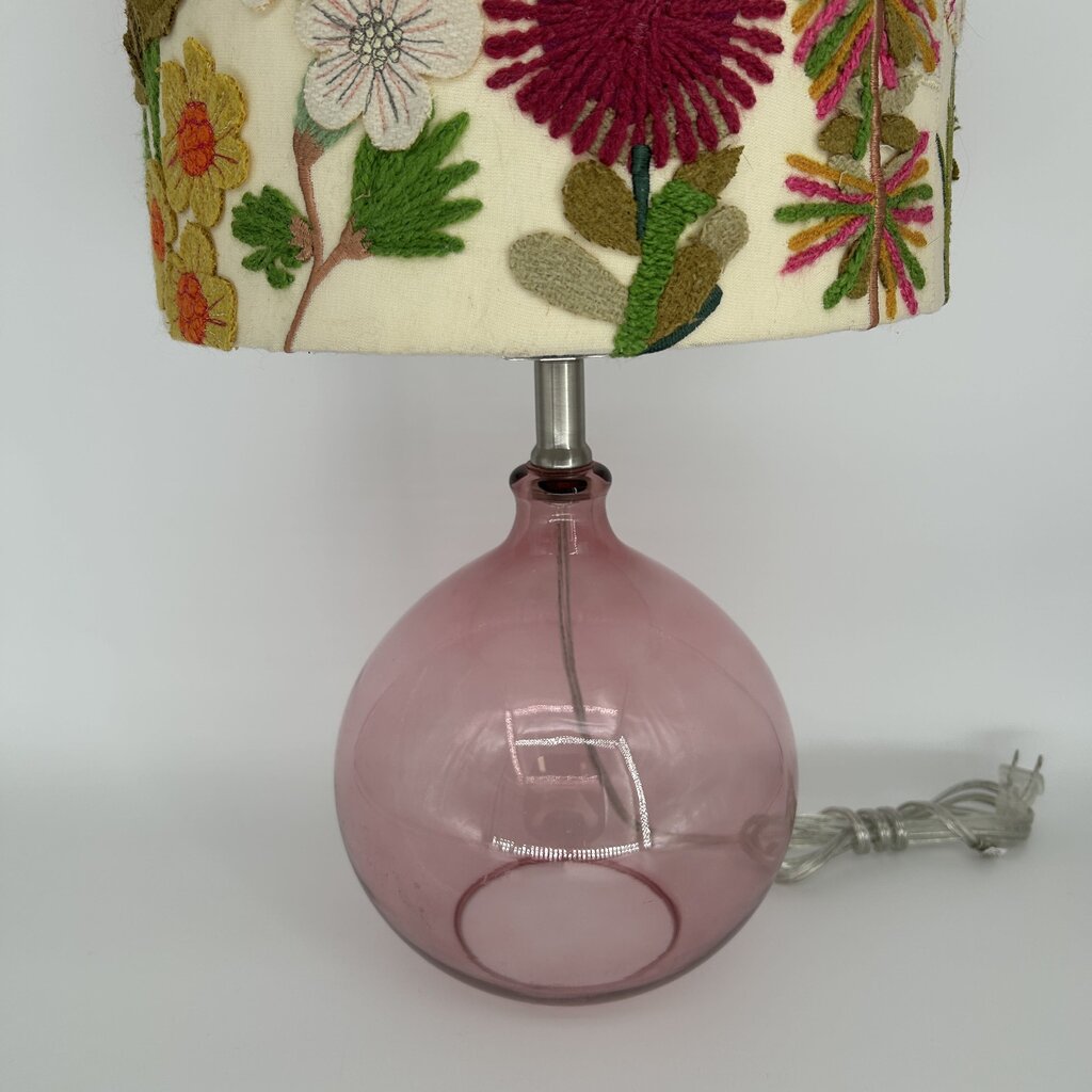 Glass Orb Base Lamp