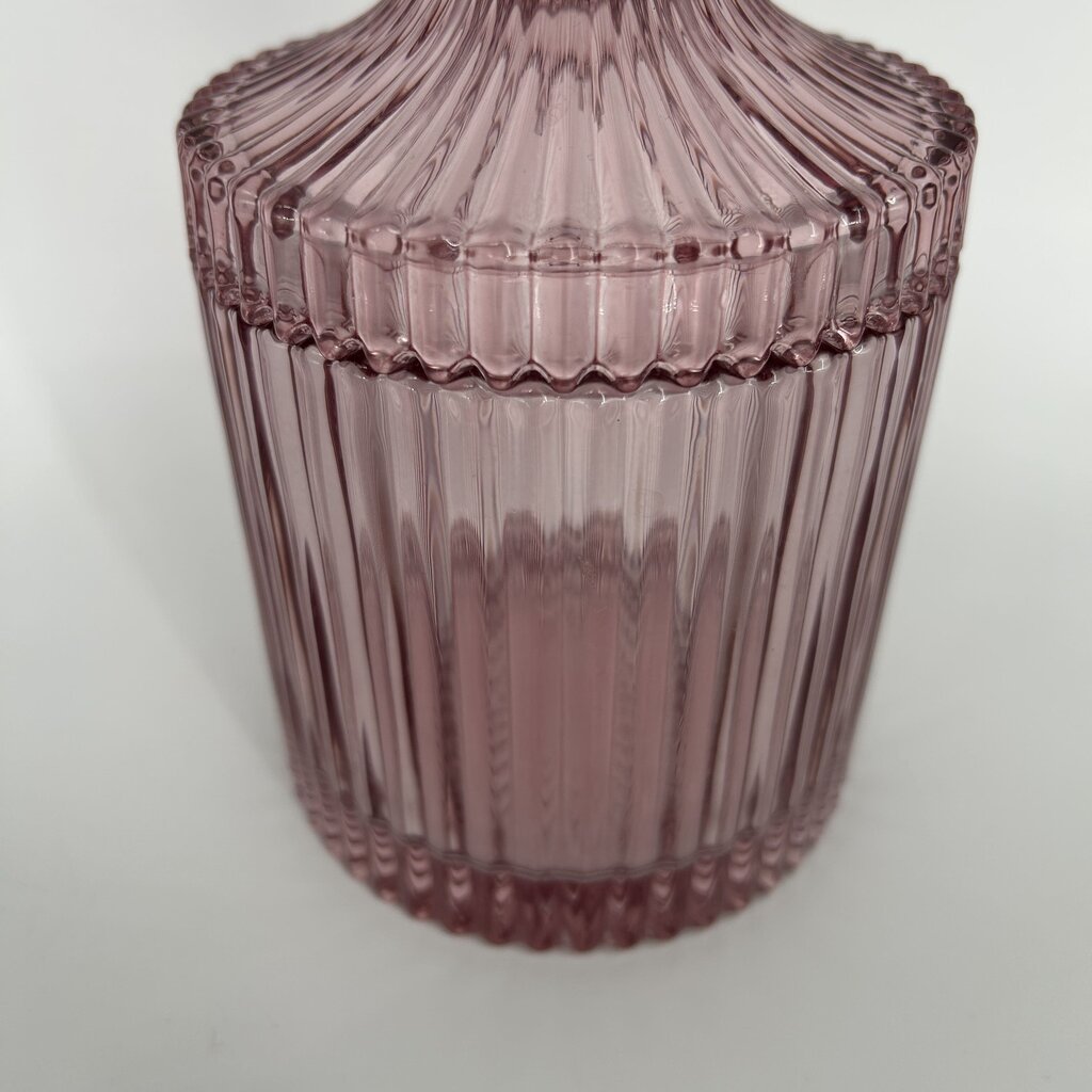 Ridged Glass Jar