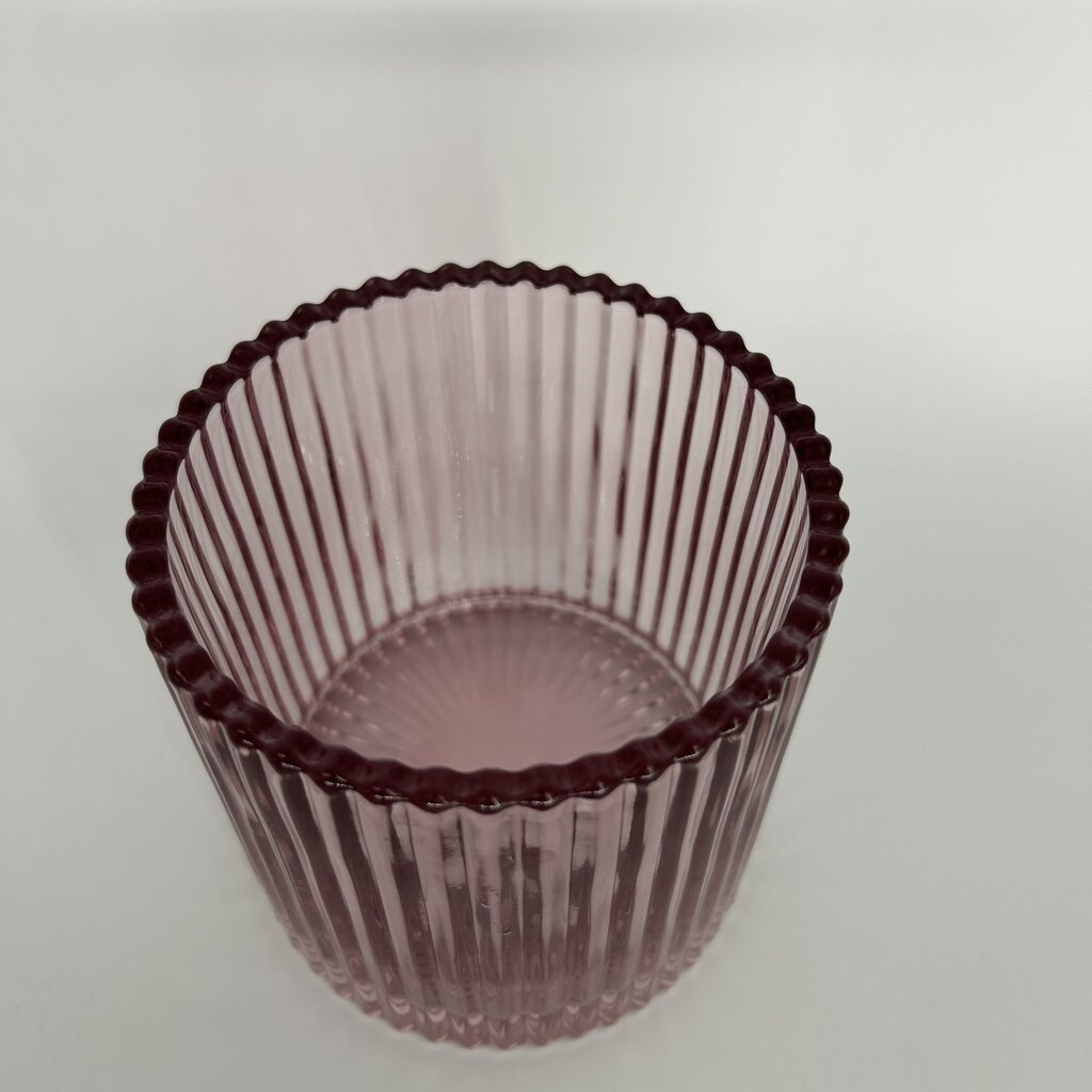 Ridged Glass Jar