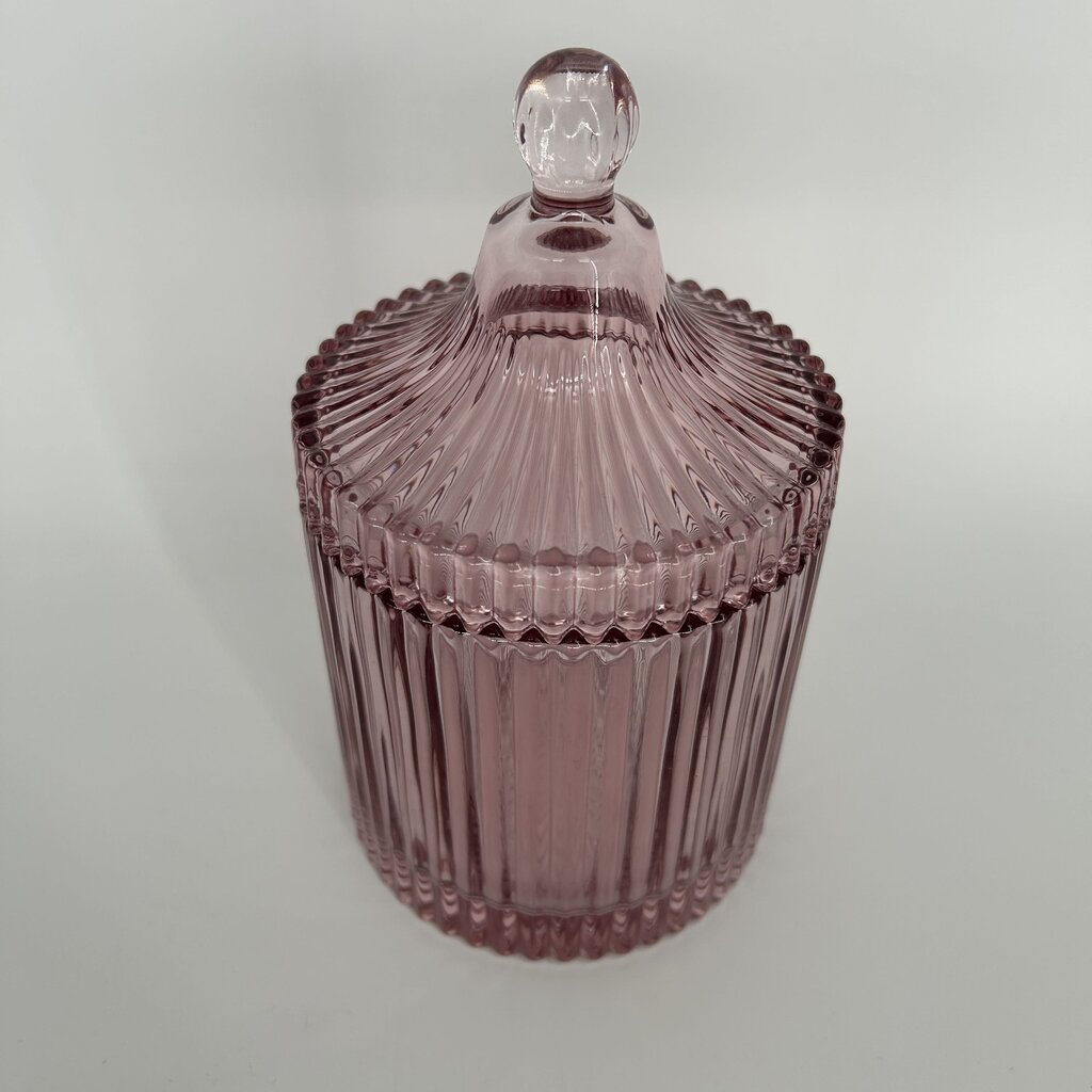 Ridged Glass Jar