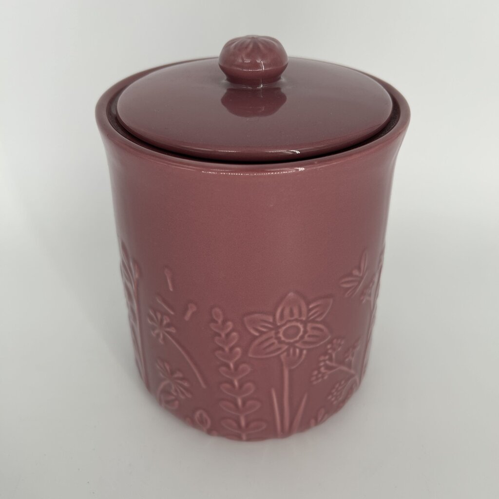 Ceramic Floral Canister