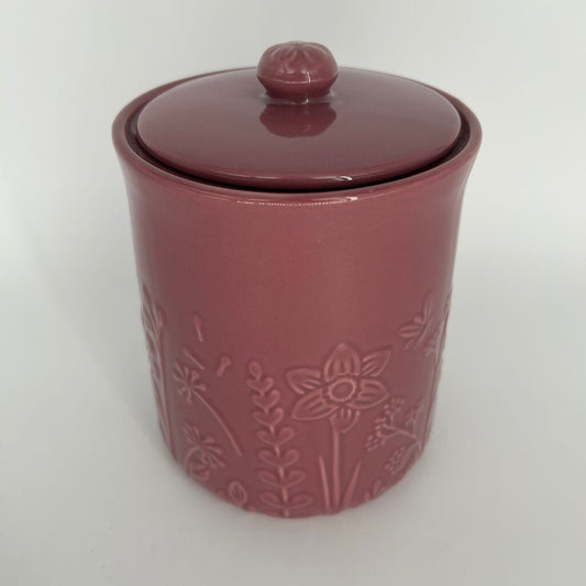 Ceramic Floral Canister