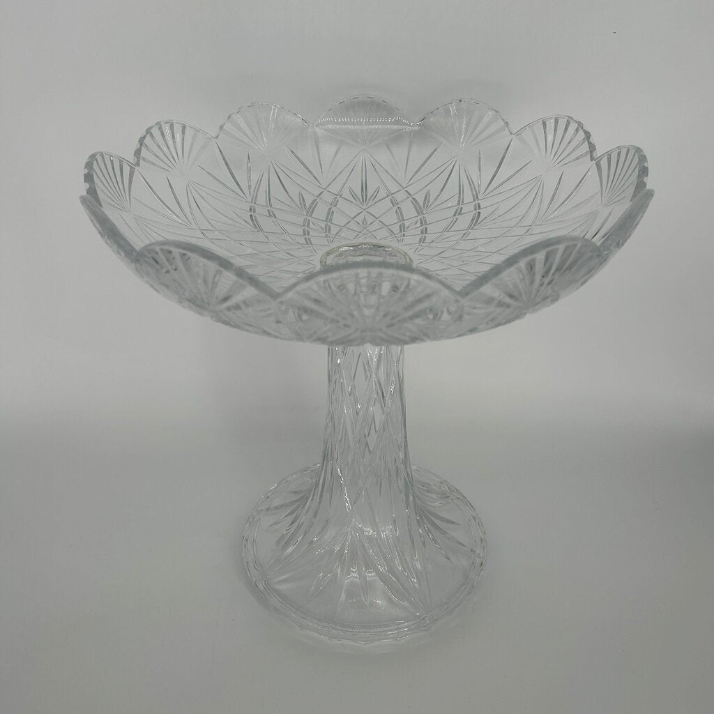 Cut Crystal Cake Stand