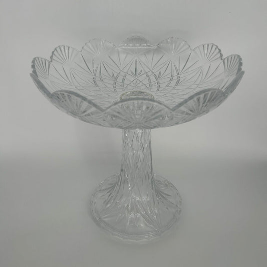 Cut Crystal Cake Stand
