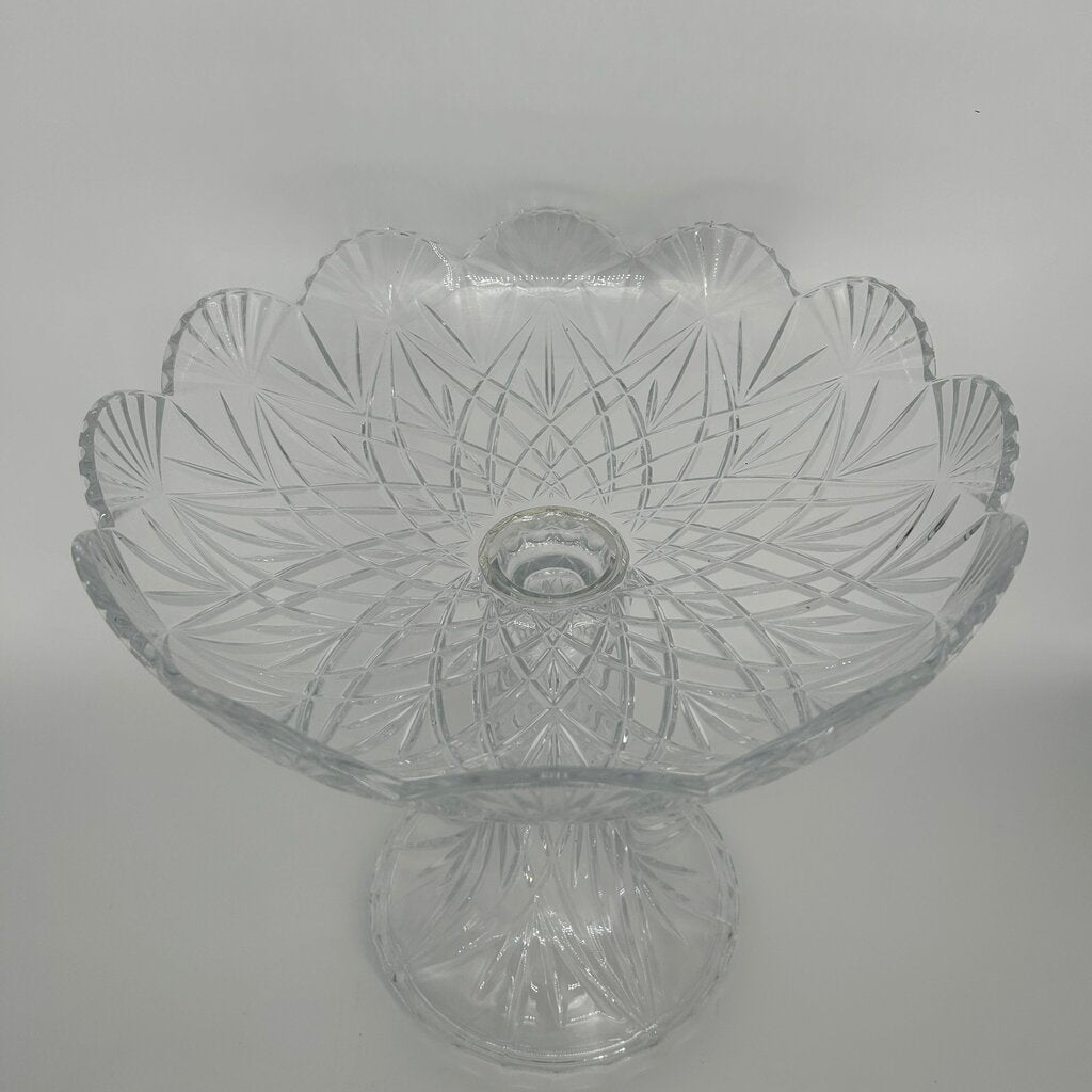 Cut Crystal Cake Stand
