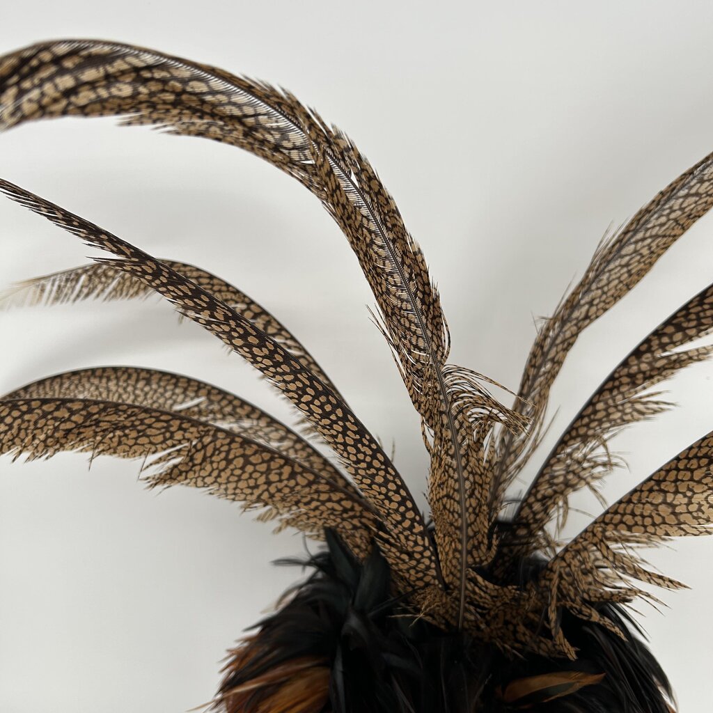 Faux Feather Center Piece