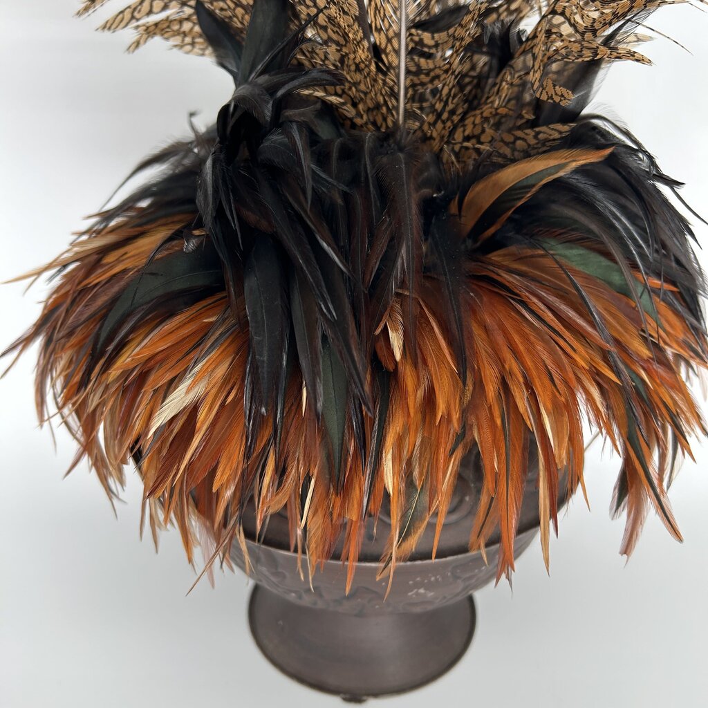 Faux Feather Center Piece