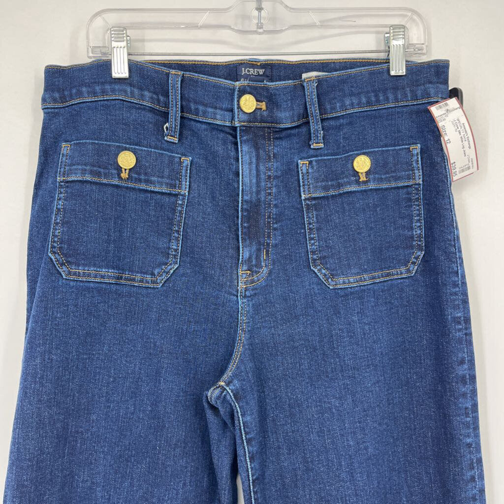 J Crew Slim Wide Leg Jeans