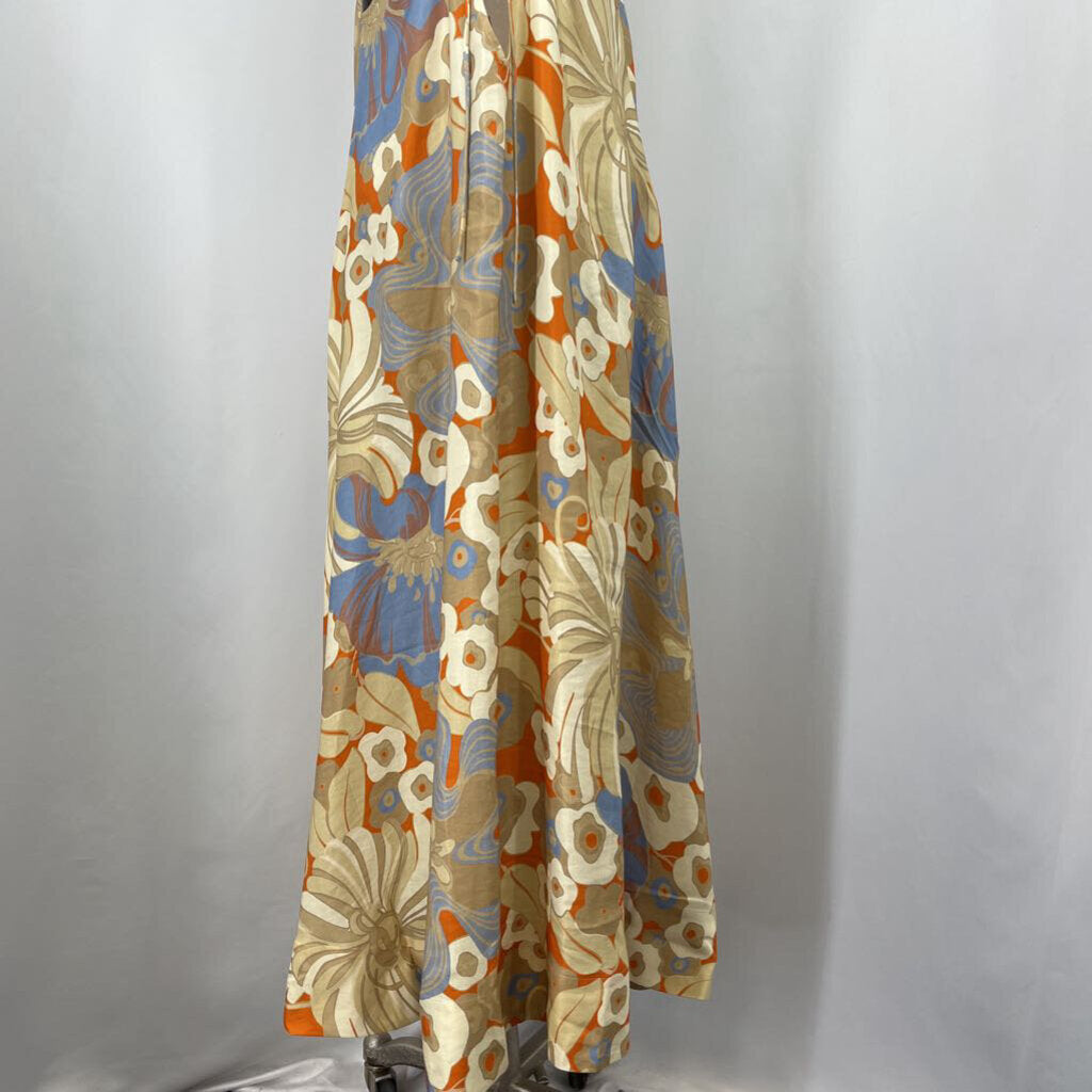 BR Floral Halter Maxi Dress