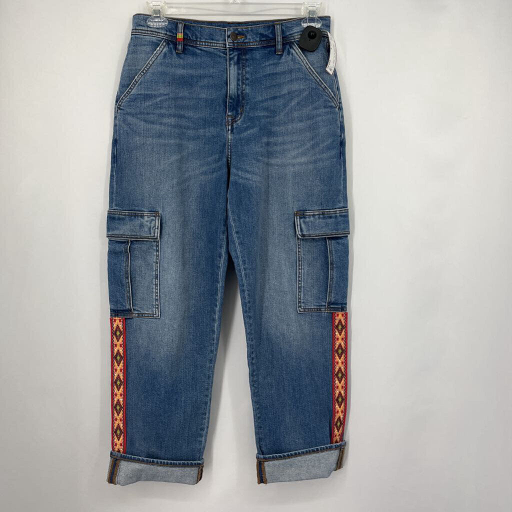 Johnny Was High Rise Cargo Jeans