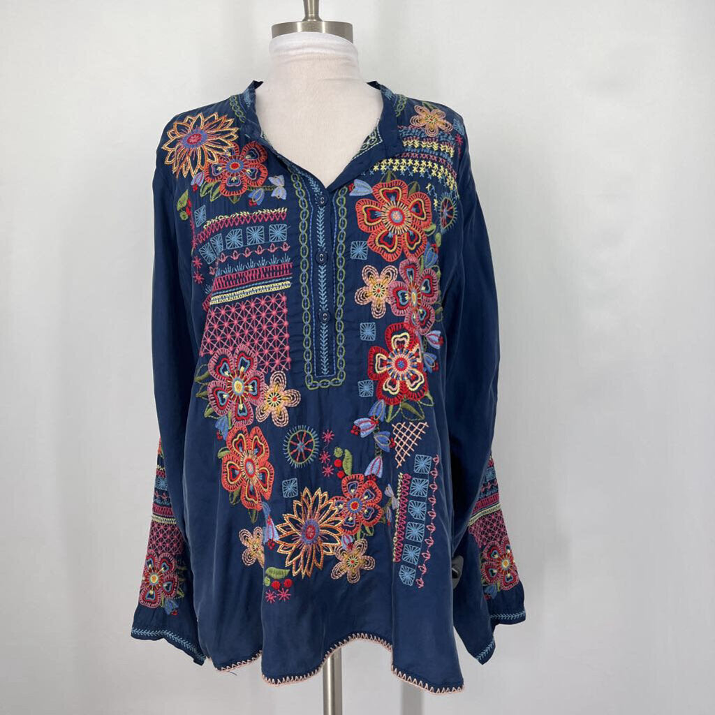 Johnny Was L/s floral Shirt