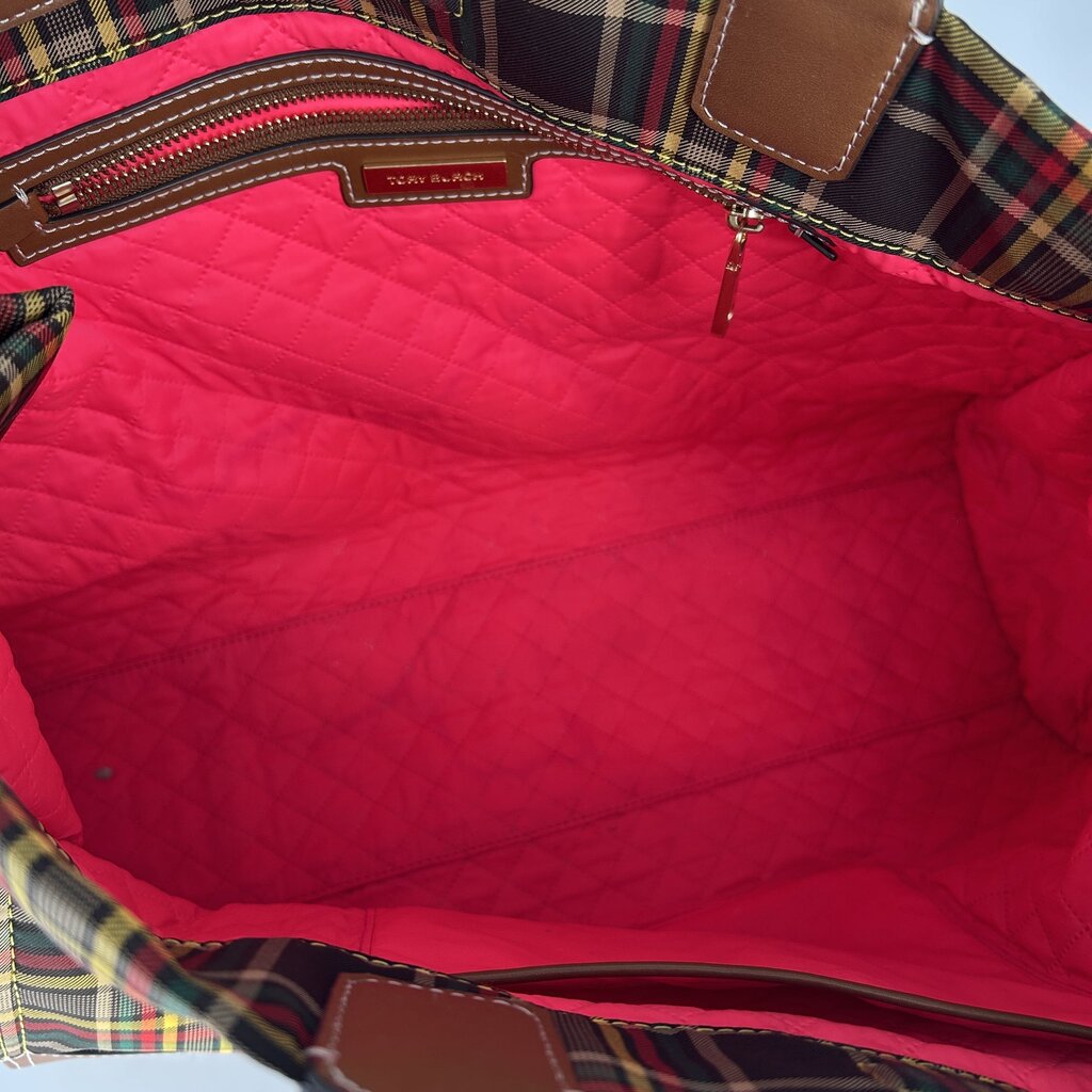 Tory Burch Plaid Tote