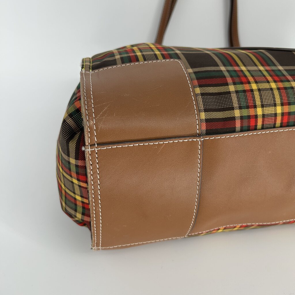 Tory Burch Plaid Tote