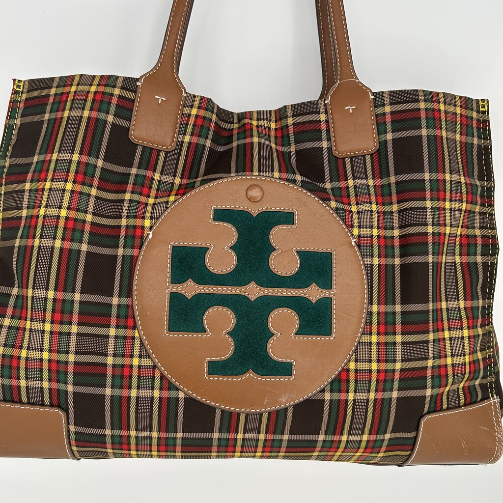 Tory Burch Plaid Tote