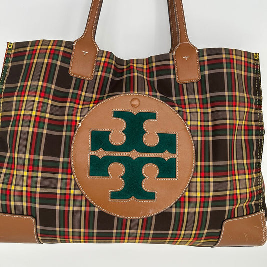 Tory Burch Plaid Tote
