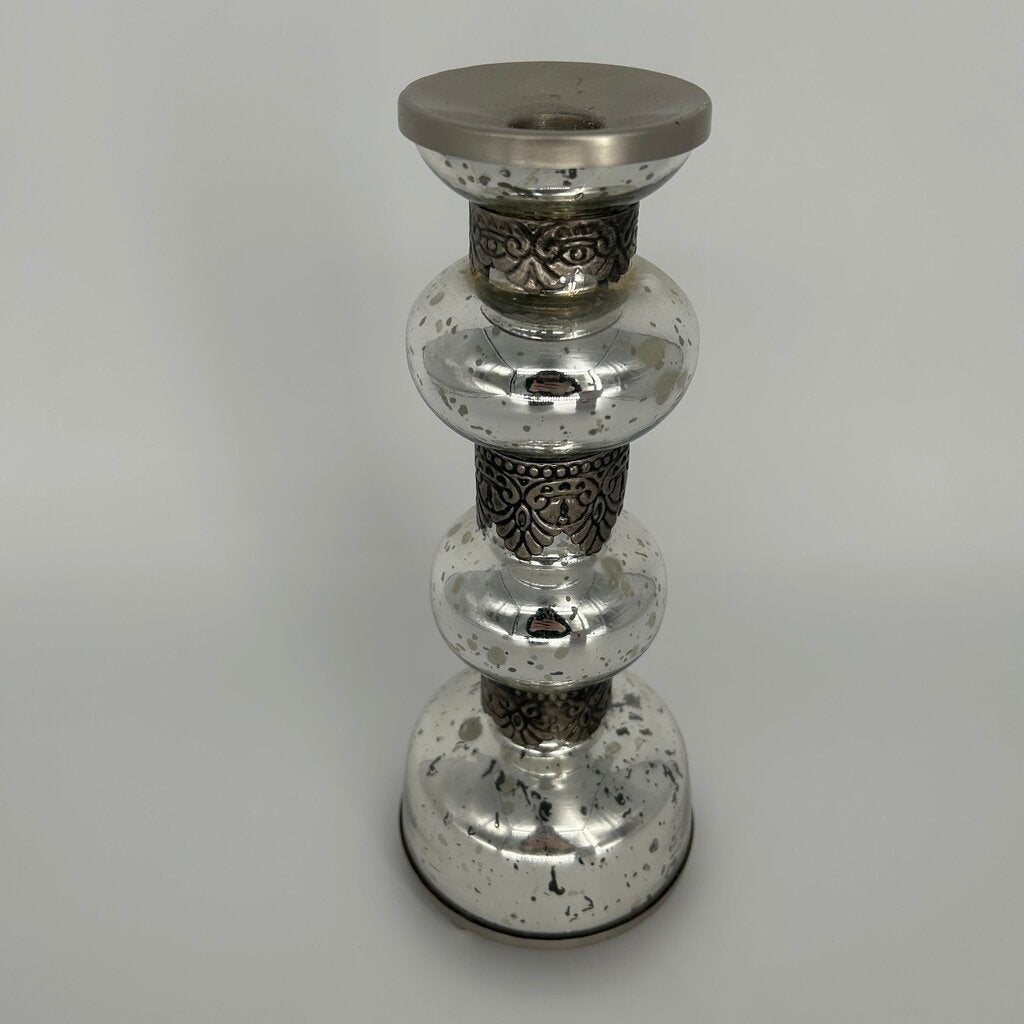 PB Mercury Glass Candle Holder