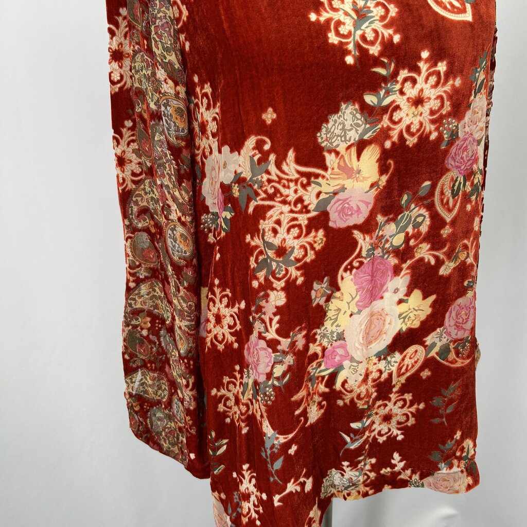 Johnny Was Velvet Floral Shirt