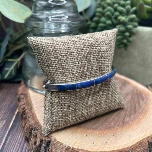 VtG Silver Lapis Cuff