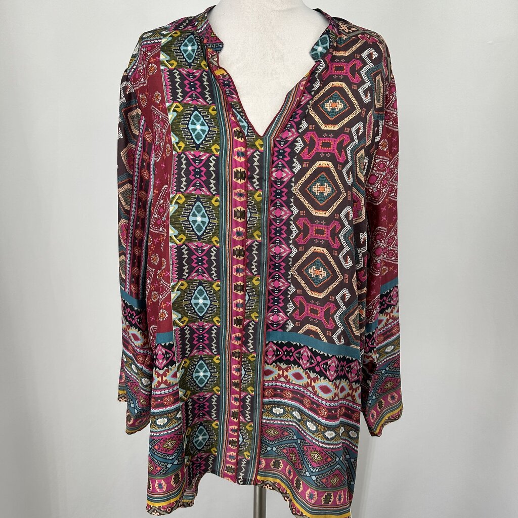 Johnny Was L/s Silk Shirt