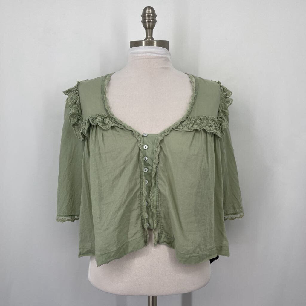 Free People Crop Shirt