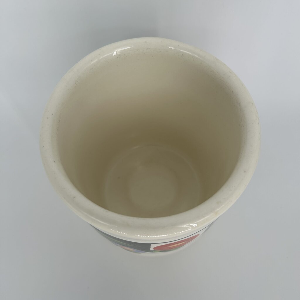 Checked Stripe Fruit Canister