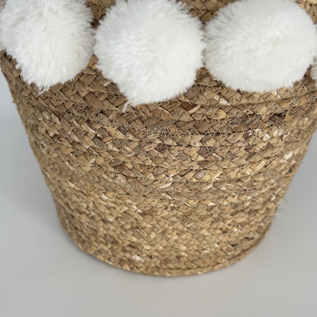 Pom Pom Coiled Basket