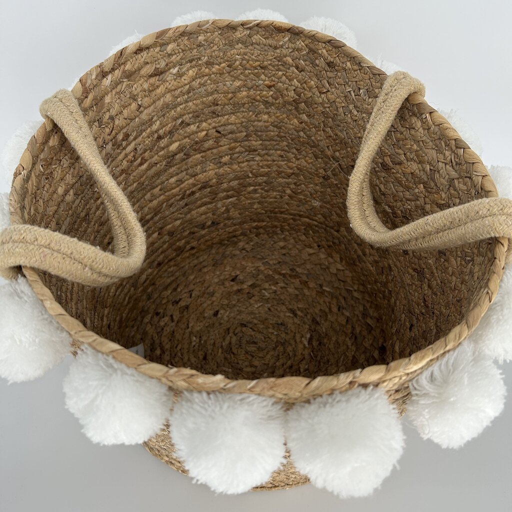 Pom Pom Coiled Basket