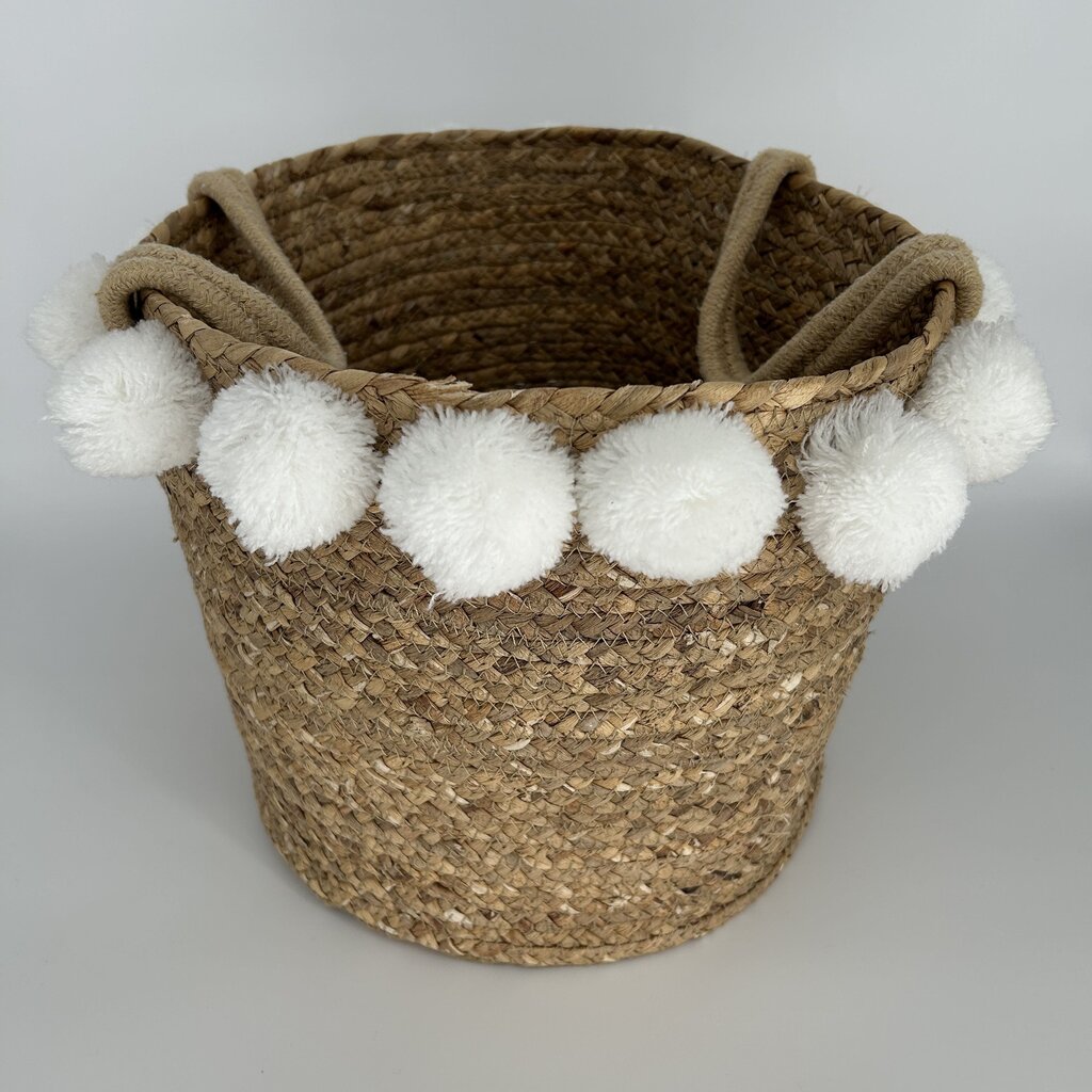Pom Pom Coiled Basket