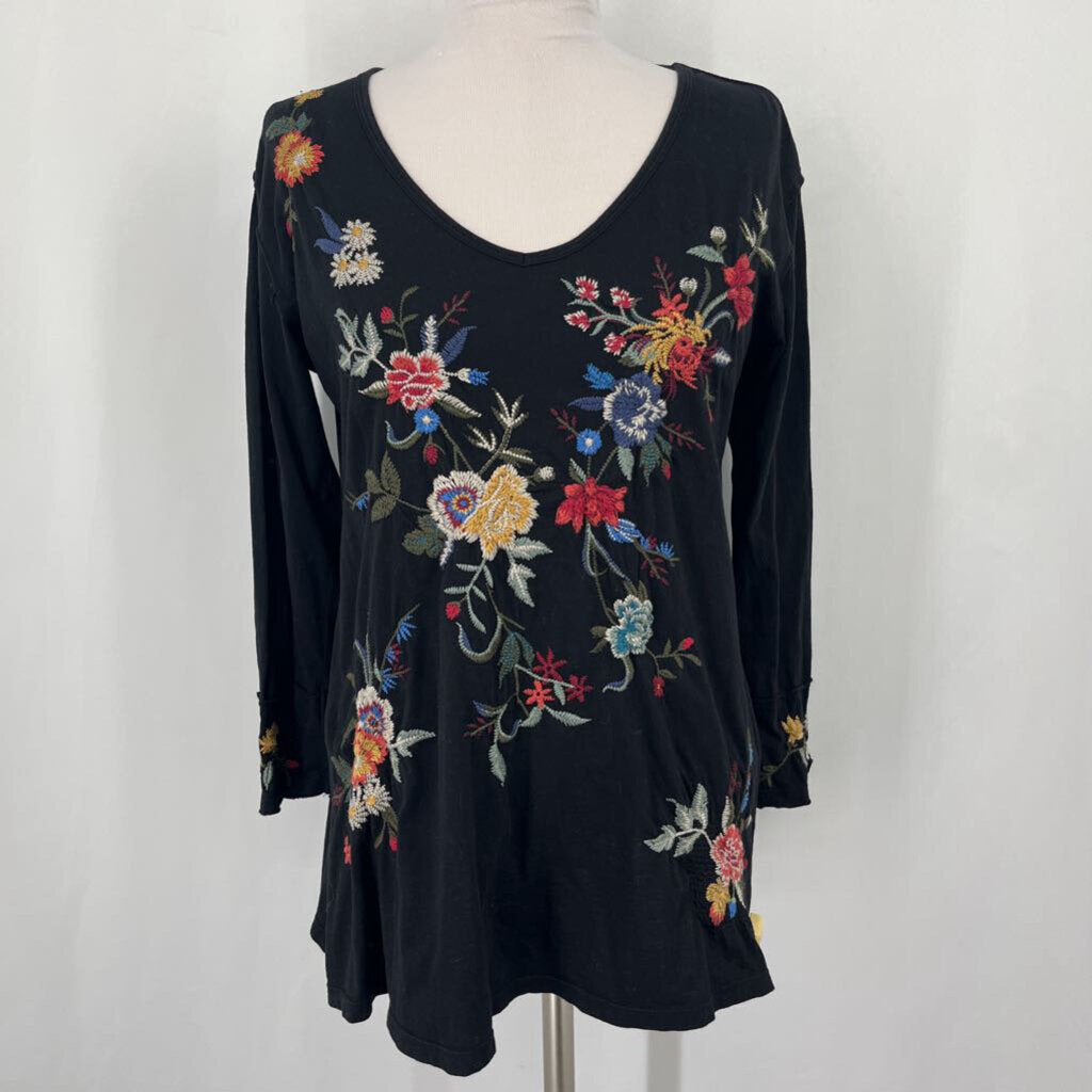 Johnny Was L/s Embroidered Shirt