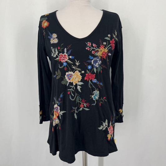 Johnny Was L/s Embroidered Shirt