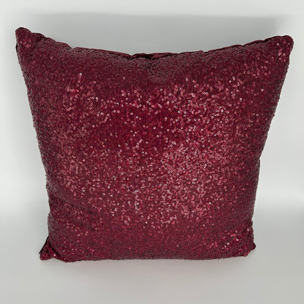 Sequin Front Throw Pillow