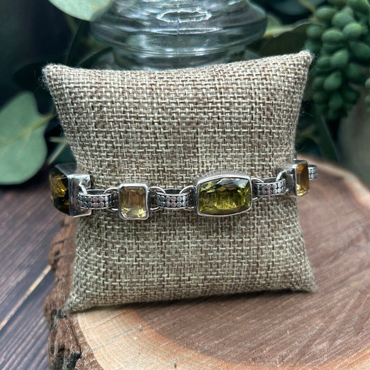 Lori Bonn Sterling Gemstone Bracelet