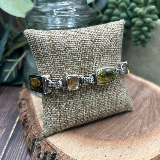 Lori Bonn Sterling Gemstone Bracelet