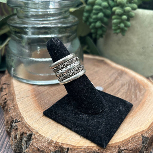 Lois Hill Sterling 5 Ring Stack Set