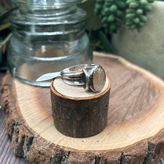 Rutilated Quartz & Sterling Ring