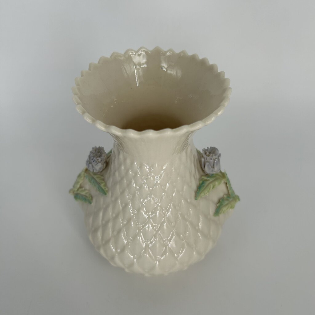 Belleek Floral Vase