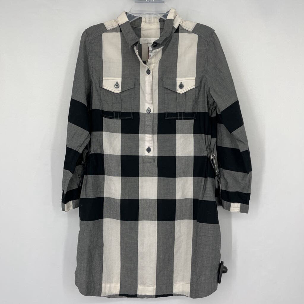 Burberry L/s Plaid Dress