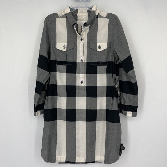 Burberry L/s Plaid Dress