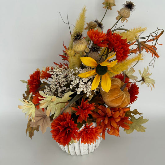 Fall Foliage in Ridged Pot