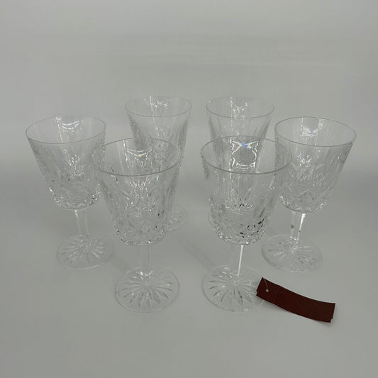 6 Waterford Water Goblets
