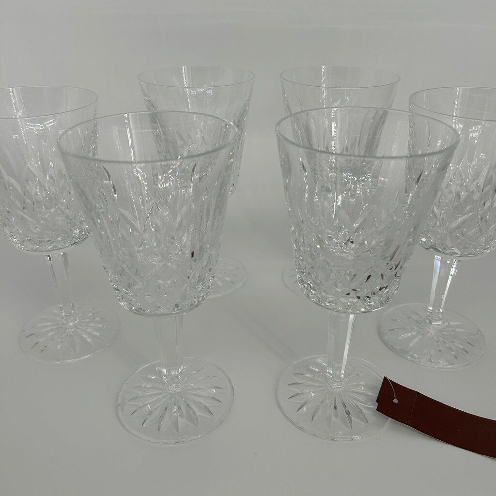6 Waterford Water Goblets