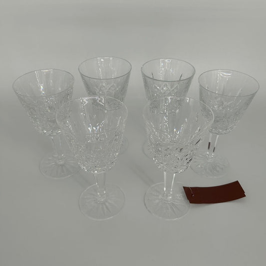 6 Waterford Wine Glasses