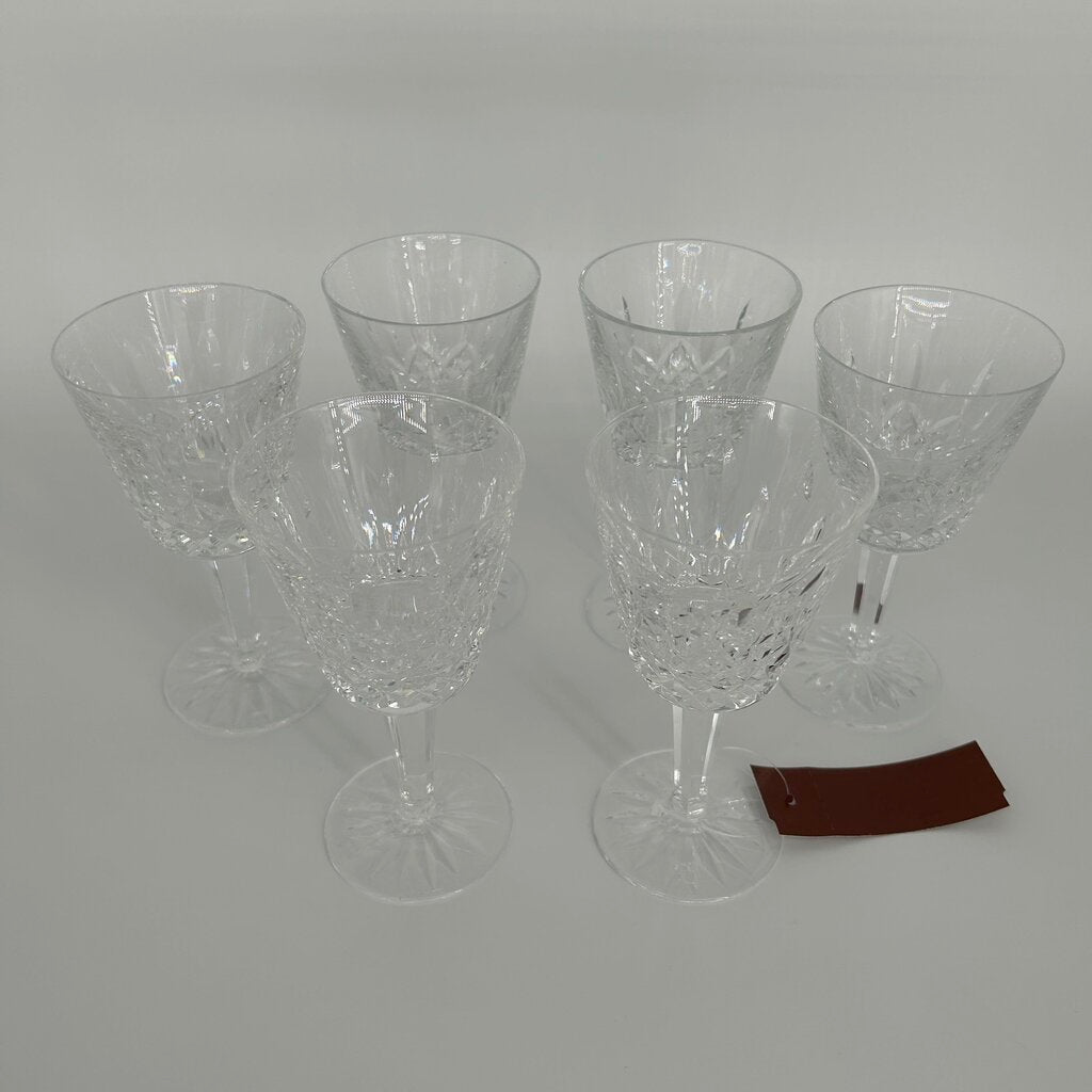 6 Waterford Wine Glasses