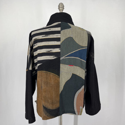Yaza 3/4 Slv Multi Print Jacket