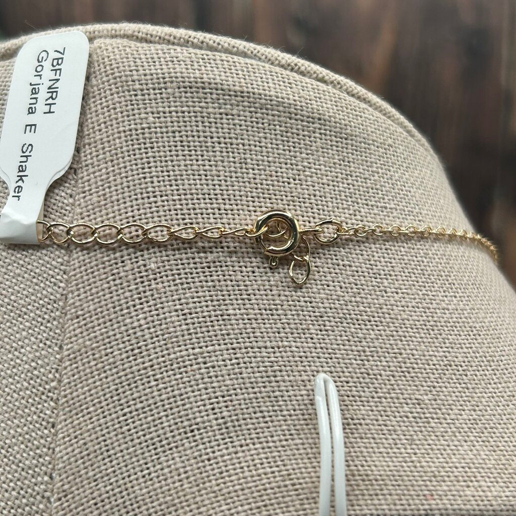 Gorjana CZ E Pendant Necklace